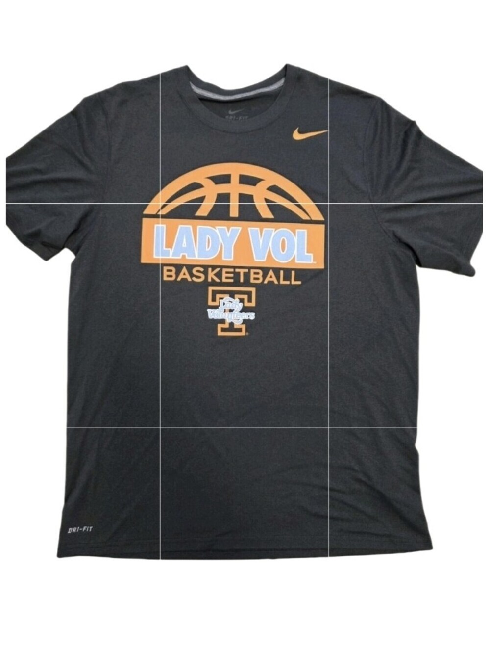 LADY VOLS BASKETBALL UT TENNESSEE GRAY T-shirt NIKE DRI-FIT Performance Size XL